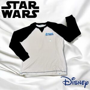 STAR WARS HOTH Henley Baseball Jersey Size XL NWT